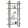 vidaXL 5-Tier Book Cabinet Sonoma Oak 100x30x175 cm Engineered Wood