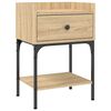 vidaXL Bedside Tables 2 pcs Sonoma Oak 40.5x31x60 cm Engineered Wood