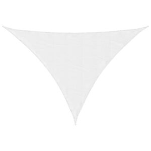 vidaXL Sunshade Sail Oxford Fabric Triangular 3.5x3.5x4.9 m White