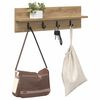 vidaXL Wall-Mounted Coat Rack Artisan Oak 60 x 10.5 x 18 cm