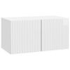 vidaXL Wall-Mounted TV Cabinet High Gloss White 59.5 x 31 x 30 cm