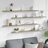 vidaXL Wall Shelves 4 pcs Sonoma Oak 115x9x3 cm