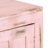 vidaXL Sideboard Light Pink 110x35x70 cm Solid Mango Wood
