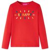 Kids' T-shirt with Long Sleeves Red 128