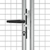 vidaXL Garden Gate Galvanised Steel 400x125 cm Silver
