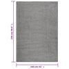 vidaXL Shaggy Rug High Pile Grey 160x230 cm