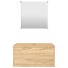 vidaXL 2 Piece Bathroom Furniture Set Oak Engineered Wood