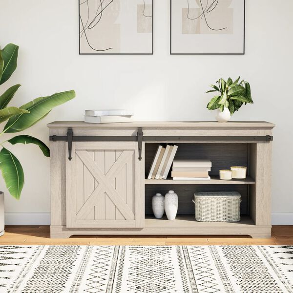 vidaXL Mini Sliding Cabinet Door Kit Black 122 cm Carbon Steel