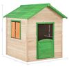 vidaXL Kids Play House Fir Wood Green