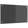 vidaXL Kitchen Backsplash Dark Grey 70 x 40 cm Tempered Glass