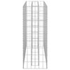 vidaXL Gabion Raised Bed Galvanised Steel 90x30x90 cm