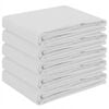 vidaXL Table Cloth 5 pcs Rectangular White 140 x 220 cm Polyester