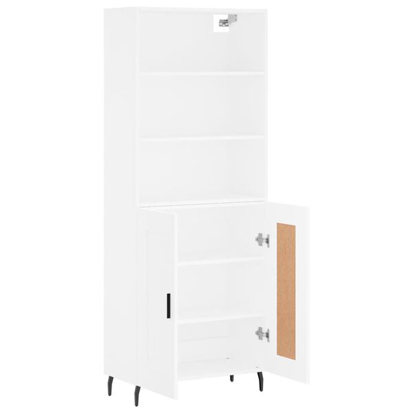 vidaXL Highboard White 69.5x34x180 cm Engineered Wood