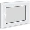vidaXL Basement Window "RISOR" 80x50 cm Tilt&Turn DIN Right Anthracite