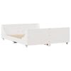 vidaXL Bed Frame without Mattress White 120x190 cm Small Double Solid Wood Pine