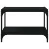 vidaXL TV Cabinet Black 60x33x41 cm Engineered Wood and Steel