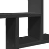 vidaXL Wall Shelves 2 pcs Black 38x12x38 cm Engineered Wood