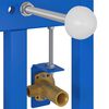 vidaXL Bathroom Wall Support Height Adjustable Blue 50 x 3 x 112 cm