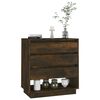 vidaXL Sideboard Smoked Oak 70x41x75 cm Engineered Wood