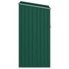 vidaXL Garden Firewood Shed Green 245x98x159 cm Galvanised Steel