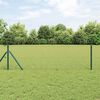 vidaXL Fence Post Grey 50 x 0.6 m (50 mm mesh) Steel and PVC