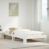 vidaXL Bed Frame without Mattress White 100x200 cm Solid Wood Pine