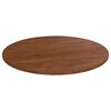 vidaXL Round Table Top Dark Brown Ø70x1.5 cm Treated Solid Wood Oak
