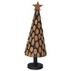 vidaXL Christmas Tree with Stand Brown 90 cm Solid teak wood
