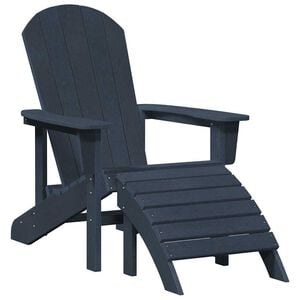 vidaXL Adirondack Chair Navy Blue 82 x 74 x 92 cm HDPE