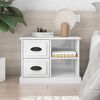 vidaXL Bedside Cabinet High Gloss White 60x35.5x45 cm