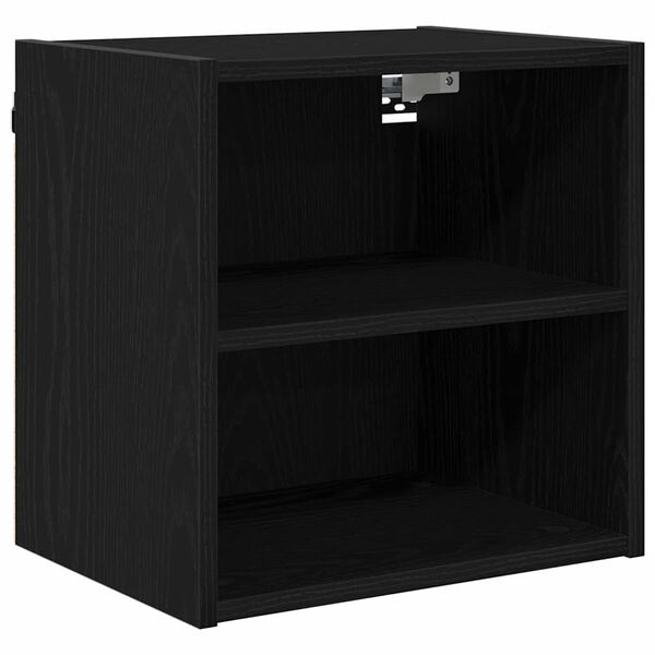 vidaXL Hanging Cabinet Black Oak 40 x 29.5 x 40 cm Engineered Wood
