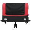 vidaXL Bike Trailer Black and Red 45 kg Iron