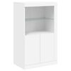 vidaXL Sideboard with LED Lights White 202x37x100 cm