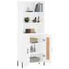 vidaXL Highboard White 69.5x34x180 cm Engineered Wood