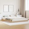 vidaXL Floor Bed Frame Natural 213.5 x 164 x 9 cm Solid Pine Wood