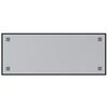 vidaXL Wall-mounted Magnetic Board Black 100x40 cm Tempered Glass
