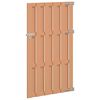 vidaXL Garden Gate 100 x 180 cm WPC and Aluminium Brown