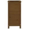 vidaXL Garden Planter Honey Brown 40x40x78 cm Solid Wood Pine