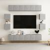 vidaXL 10 Piece TV Cabinet Set Concrete Grey Engineered Wood