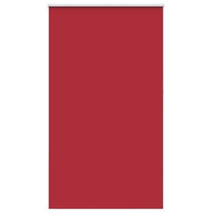 vidaXL Roller Blind Blackout Red 130x230 cm Fabric Width 126.6 cm Polyester