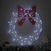 vidaXL Wreath with 80 LEDs Cold white 92 x 9.5 x 92 cm Acrylic