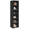 vidaXL Highboard Black 45x41x185 cm Engineered Wood