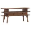vidaXL TV Cabinet 110x35x50 cm Solid Acacia Wood