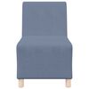 vidaXL Modular Sofa Unit Armless Blue 55 x 74 x 82 cm Corduroy Fabric