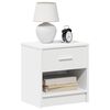 vidaXL Bedside Cabinet with Drawer White 39x28x41 cm