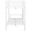 vidaXL Bunk Bed without Mattress White Metal 90x200cm