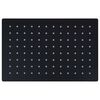 vidaXL Rain Shower Head Stainless Steel 30x20 cm Rectangular Black