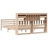 vidaXL Bookcase Bed without Mattress 180x200 cm Super King Solid Wood Pine