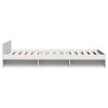vidaXL Bed Frame with Drawer without Mattress White 90x200 cm