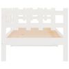 vidaXL Day Bed without Mattress White 90x190 cm Single Solid Wood Pine